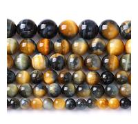 32Pcs 12mm 5A Tiger Eye Beads for Jewelry Making Natural Stone Round Smooth Gemstones Energy Healing Dream Blue Tiger Eye Stone