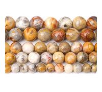 32pcs 12mm Natural Stone Beads Crazy Lace Agate Gemstone Round Loose Beads for Jewelry Making DIY Bracelet Necklace