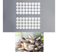 32PCS 20mm Synthetic Filter Paper Stickers for Mushroom Cultivation - Hydrophobic Breathable Membrane, Mesh, Compatible with Wide Mouth Jar Lids
