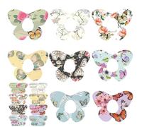 32pcs Butterfly Adhesive Patches Compatible with Cgm Patches Colorful Tape Stickers Sensor Covers Pre-Cut Adhesive Patch