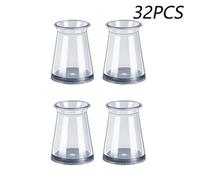 32Pcs Chair Leg Caps,extra Small Silicone Protective Caps For Chair Legs For Chair Legs With Feltclear Round Chair Leg Protectors