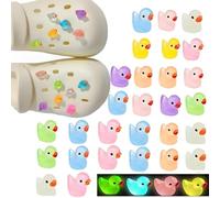 32PCS Charms for Crocs, Shoe Charms, Cute and Colorful Duck Pattern Fun and Personalized Accessories for Shoes Suitable for Kids, Easy to Attach and Durable Design