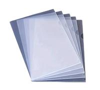 32pcs Clear Document Folder L-Type Plastic Copy Safe Project Pocket for Schools and Offices(White)