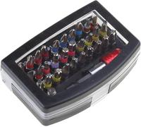 32PCS Compact Screwdriver Bit Set with Extension Rod, Security Anti-Tamper SAE Metric Hex Tri Wing Torx Spanner Star Bit, Torx Repair Kit for Vehicles, Home Electronics