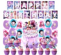 32Pcs Decor for Witch Hunters, Cake Topper for Witch Hunters, Balloons for Witch Hunters, Cupcake Toppers Cake Decoration Cartoon Birthday Party Supplies