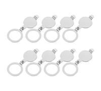 32Pcs Easy Install Silver Door Hole Covers with Anti-Peeping for Home