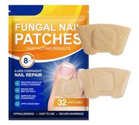 32PCS Extra Strength Fungal Nail Patches for Toenail Fungus - Deep Penetration Overnight Repair - Gentle & Hypoallergenic Formula