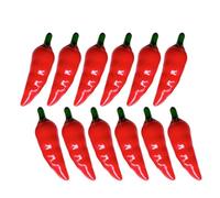 32pcs Fake Mini Chili Pepper Decorations Artificial Miniature Peppers Foam Material Natural Design Realistic Appearance Not Easily Broken Food Shop Display