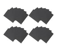 32pcs Faux Magnetic Windows 15x10x0.1cm Rubber Black for Garage Doors | Easy to Install, Solid Black Finish, Weatherproof Décor, for Metal Panels and One Large Door