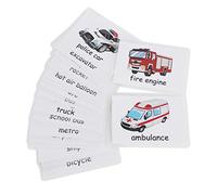 32pcs Flash Cards Animals/Transportation/National Flags Waterproof Cognitive Flash Cards Educational Learning Tool(Animals)