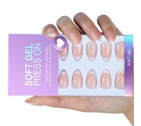 32Pcs French Design Artificial Nails Long Last Wear Easy Remove Various Occasions Friendly Artificial Hoofs