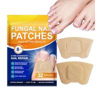 32Pcs Fungal Nail Patches, Multi-Purpose Toenail Repair Treatment Pads, Combats Infections, Fortifies Brittle Naght, Improves Discoloration, Hypoallergenic, Secyre Adherence