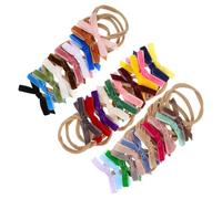 32Pcs Girl Headbands Fluffy Bow Elastic Hairbands for Newborns and Soft Stretchy Comfortable Accessories for Boy Girl for Daily Wear and Special Occasions