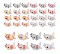 32pcs Glow in The Dark Resin Axolotl Toys, Mini Figurines Ornament Axolotl for DIY Craft Garden Landscape Dollhouse Potted Plants Decorations (8 Colors)