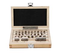32Pcs Metric Gauge Block Set, 1.005-50mm Steel Lathe Gauge Grade 0 Slip Inspection Blocks Measurement Caliper Tool Set
