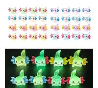 32pcs Mini Axolotl Figures - Mini Resin Axolotl, Little Resin Axolotls Miniature Axolotls Charms Tiny Small Animal Figurines Ornament Toy for DIY Craft Dollhouse Landscape Potted Plant Decorations