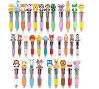 32Pcs Mini Multicolor Pens 4-in-1 Cute Pens for Kids, Party Bag Fillers & Classroom Prizes, Retractable Ballpoint Pen Party Favors for Birthdays School Supplies, Easter Christmas gift for kids