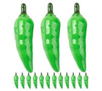 32pcs Pepper Model Fake Vegetable Models Realistic Appearance Not Easily Deformed Foam Material for Western Room and Food Shop Display