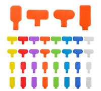 32Pcs Reusable Cable Tags, Cable Cord Labels, Cables Identification Tags, Multi-Color Write On Cables Tag, Write On Cords Labels for Computers,Durable Wire Label for Computers & Electronics Management