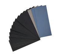32Pcs Wet and Dry Sandpaper Sheets 23x9cm Sanding Paper 800/1000/1200/1500/2000/2500/3000/5000 Grit, 9 * 3.6 Inch Water Sandpaper for Wood, Metal, Automotive Body & Varnish, DIY & Professional Use