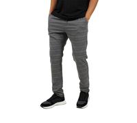 (32R, Grey) Brave Soul Mens Checked Trousers