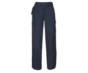 (32S, French Navy) Russell Mens Heavy Duty Work Trousers