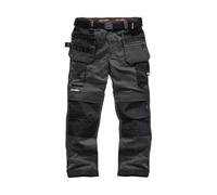 (32S, Graphite) Mens Safety & Workwear Pro Flex Holster Trousers Black