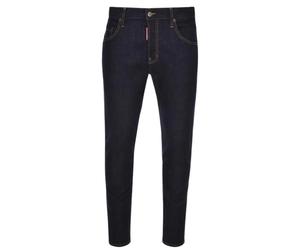 (32S, Navy Blue) DSquared2 Mens Italian Address Logo Jeans