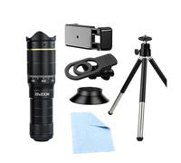 32x 22x 4K Professional Telescope Monocular HD Zoom Phone Lens Camera Telephoto With Tripod Metal Telescope For Tourism Camping(32x B)