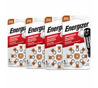 32x Energizer AC312E 312 Brown Tab Hearing Aid Batteries Premium Quality