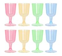 32x Wine Glasses Plastic 160 ML Reusable Wine Goblet Wine Goblets Wine Glass