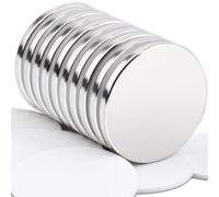 32x3MM Super Strong Neodymium Disc Magnets, Round Rare Earth Magnets Heavy Duty, Neodymium Magnet Large Magnet with Double-Sided Adhesive for Building Scientific,Craft Whiteboard,10Pack