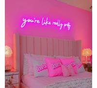 32x7 Inch Large You're Like Really Pretty Neon Signs for Wall Decor, LED Your Like Really Pretty Light Up Sign Wall Art for Salon, Studio