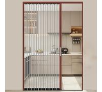 32x80 48x80 60x80 70x80 Folding Door Accordion Privacy Panel Screen Partition Divider, Household Retractable Door Gate for Balcony/Attic/Basement(Red,48x80in)