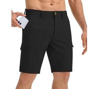 33,000ft Men's 10" Water Resistant Outdoor Shorts 6-Pockets Golf Shorts