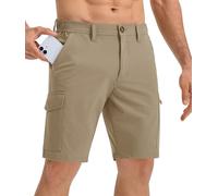 33,000ft Men's 10" Water Resistant Outdoor Shorts 6-Pockets Golf Shorts