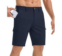33,000ft Men's 10" Water Resistant Outdoor Shorts 6-Pockets Golf Shorts