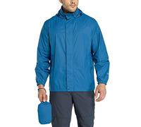 33,000ft Men's Lightweight Waterproof Outdoor Jackets Windproof Rain Shell Jacket Packaway Hooded Raincoat for Golf Fishing Cycling Classic Blue 2XL