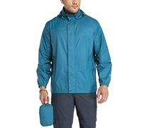 33,000ft Men's Lightweight Waterproof Outdoor Jackets Windproof Rain Shell Jacket Packaway Hooded Raincoat for Golf Fishing Cycling Moroccan blue S