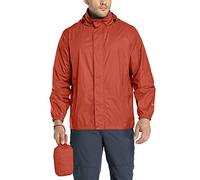 33,000ft Men's Lightweight Waterproof Outdoor Jackets Windproof Rain Shell Jacket Packaway Hooded Raincoat for Golf Fishing Cycling Claret Red 2XL