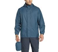 33,000ft Men's Lightweight Waterproof Outdoor Jackets Windproof Rain Shell Jacket Packaway Hooded Raincoat for Golf Fishing Cycling Royal Blue S