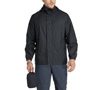 33,000ft Men's Lightweight Waterproof Outdoor Jackets Windproof Rain Shell Jacket Packaway Hooded Raincoat for Golf Fishing Cycling Black S