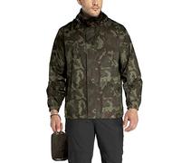 33,000ft Men's Lightweight Waterproof Outdoor Jackets Windproof Rain Shell Jacket Packaway Hooded Raincoat for Golf Fishing Cycling Camouflage XL