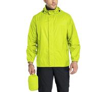 33,000ft Men's Lightweight Waterproof Outdoor Jackets Windproof Rain Shell Jacket Packaway Hooded Raincoat for Golf Fishing Cycling Chartreuse 4XL