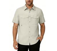 33,000ft Men's Short Sleeve Shirt UV Protection Summer Shirt Quick Dry Hiking Shirts for Casual Safari Walking Golf