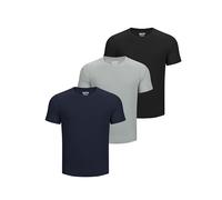 33,000ft Men's Sport T-Shirt Dry-Fit Sport Tops for Men Moisture Wicking Active Athletic Shirts Short Sleeve Tops Runing Training Tee, Black+Grey+Navy Blue L