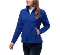 33,000ft Womens Fleece Jackets Ladies Lightweight Warm Full Zip Coat Breathable Microfleece Ladies Sweater Casual Long Sleeve, Ideal for Travelling Outdoor Sport Klein Blue S