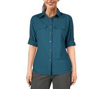 33,000ft Women's Hiking Shirts UPF50+ UV Protection Outdoor Shirt Quick Drying Casual Shirt Long Sleeve Functional Shirt Fishing Shirt for Walking Safari Travel Golf Darkcyan 3XL