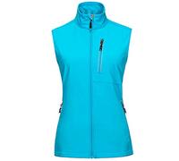 33,000ft Women's Lightweight Gilet Outerwear Waterproof Stand Collar Softshell Cycling Vest Laddies Reflective Sleeveless Jacket for Riding Running Golf Hiking Walking Fishing (Blue, S)