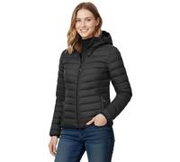 33,000ft Women's Lightweight Puffer Jacket Water Repellent Warm Packable Quilted Coat with Hood Ladies Transitional Padded Lined Jacket for Hiking Climbing Black 2XL